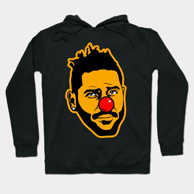 Antonio Brown Clown Pittsburgh Hoodie by Carl Cordes